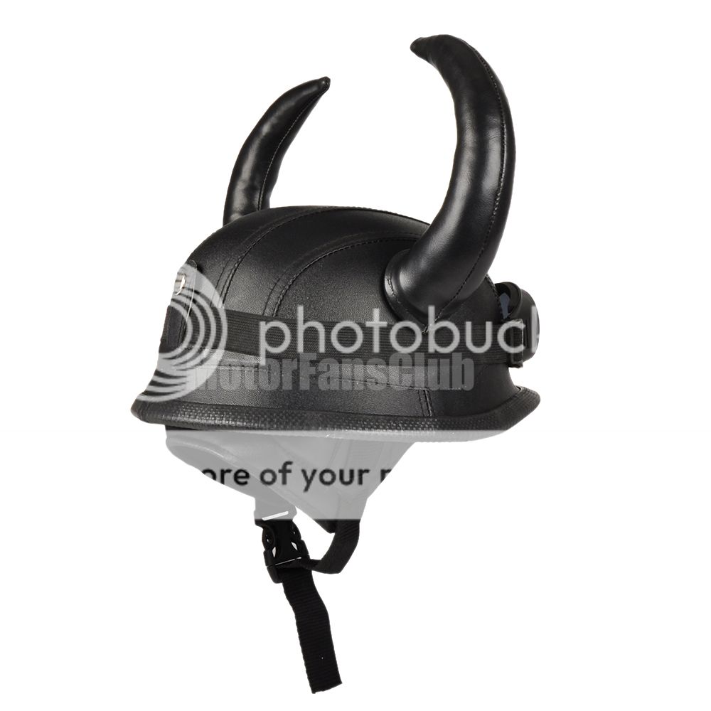 New Vikings Style Motorcycle Helmet Horns Street Cosplay Vintage With